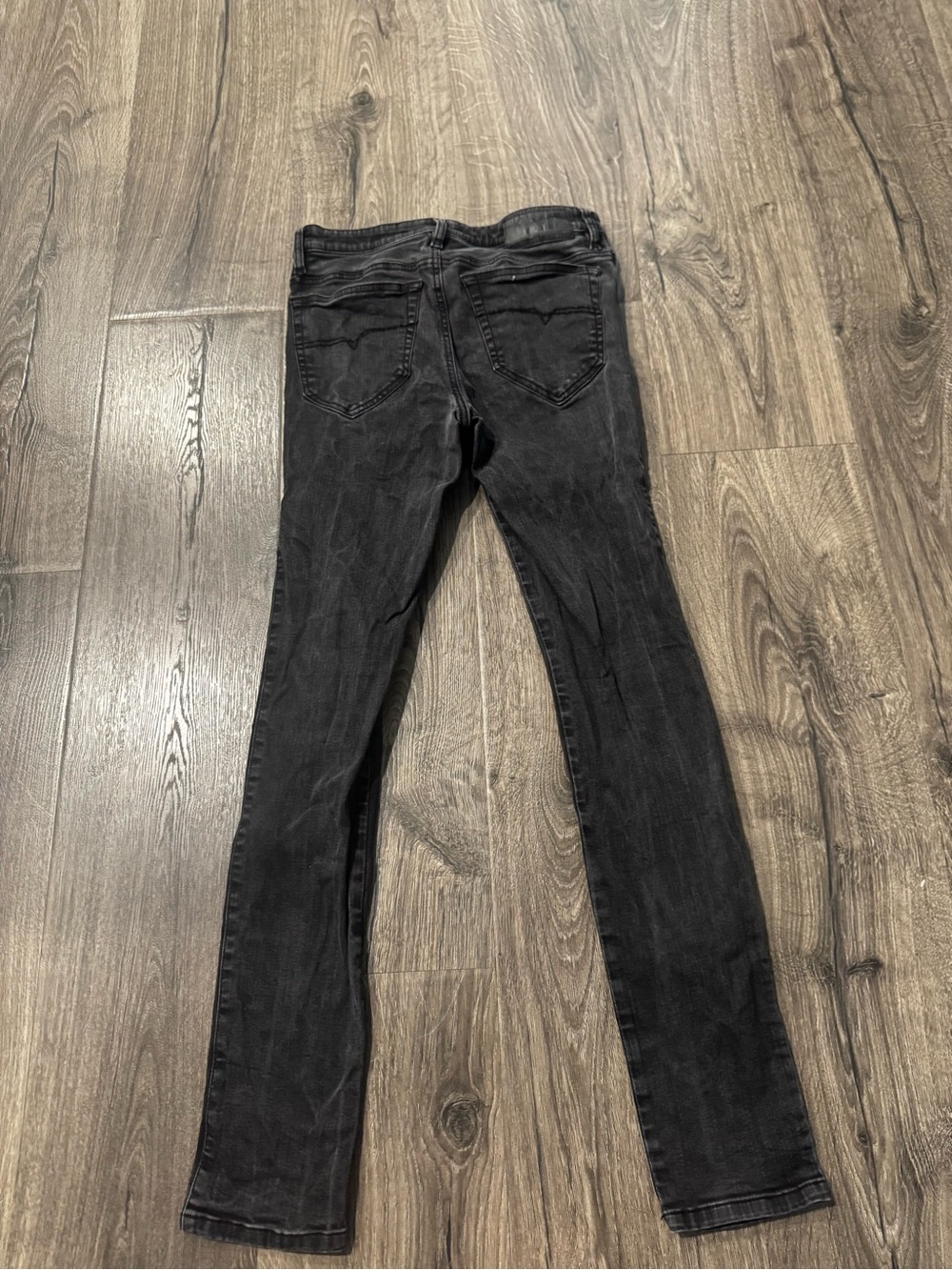 Diesel Skinzee Women’s Black Jeans super Slim skinny regular waist Stretch 29